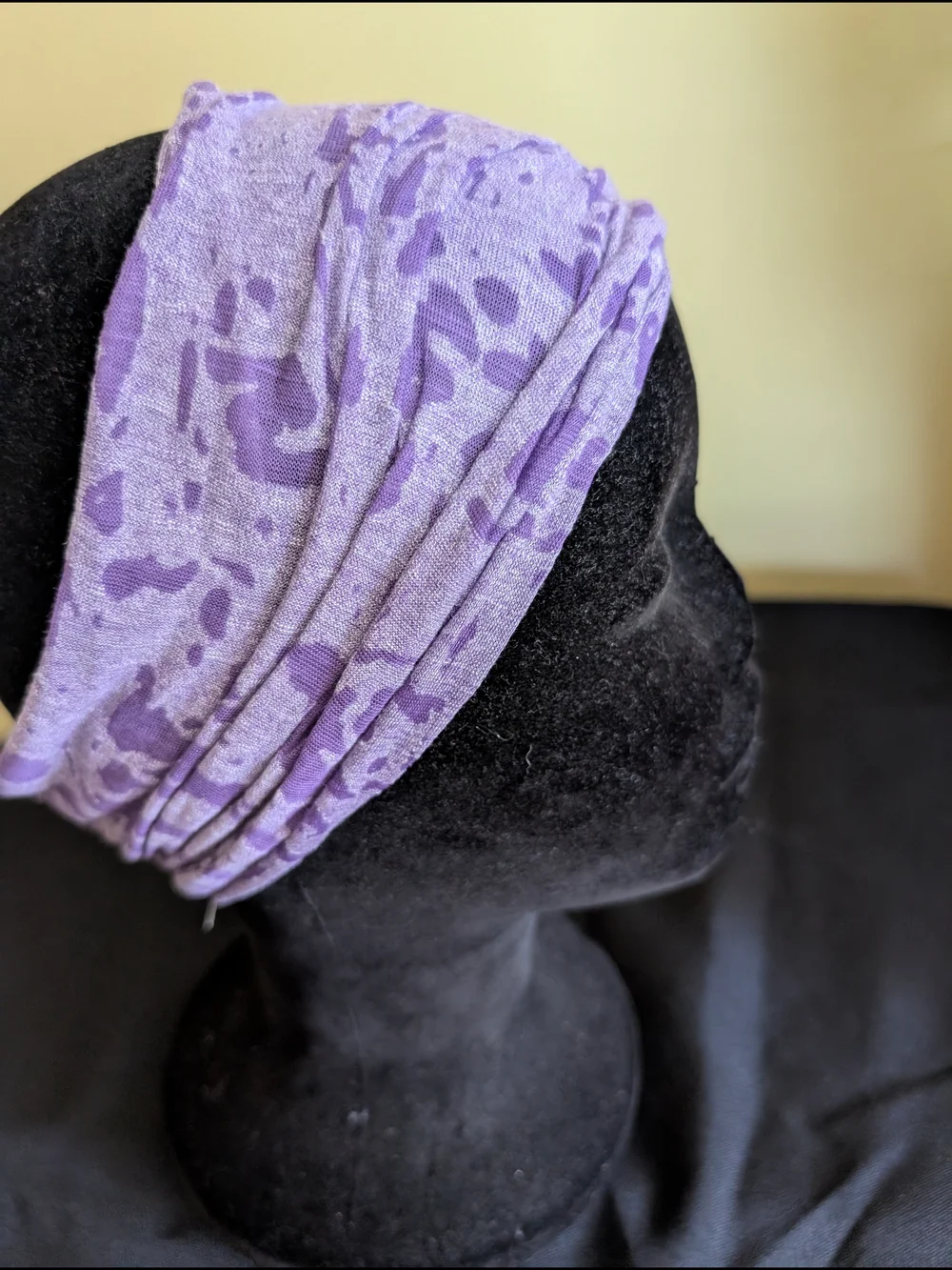 Hand Crafted Lavender Purple Patterned Bohemian Headband